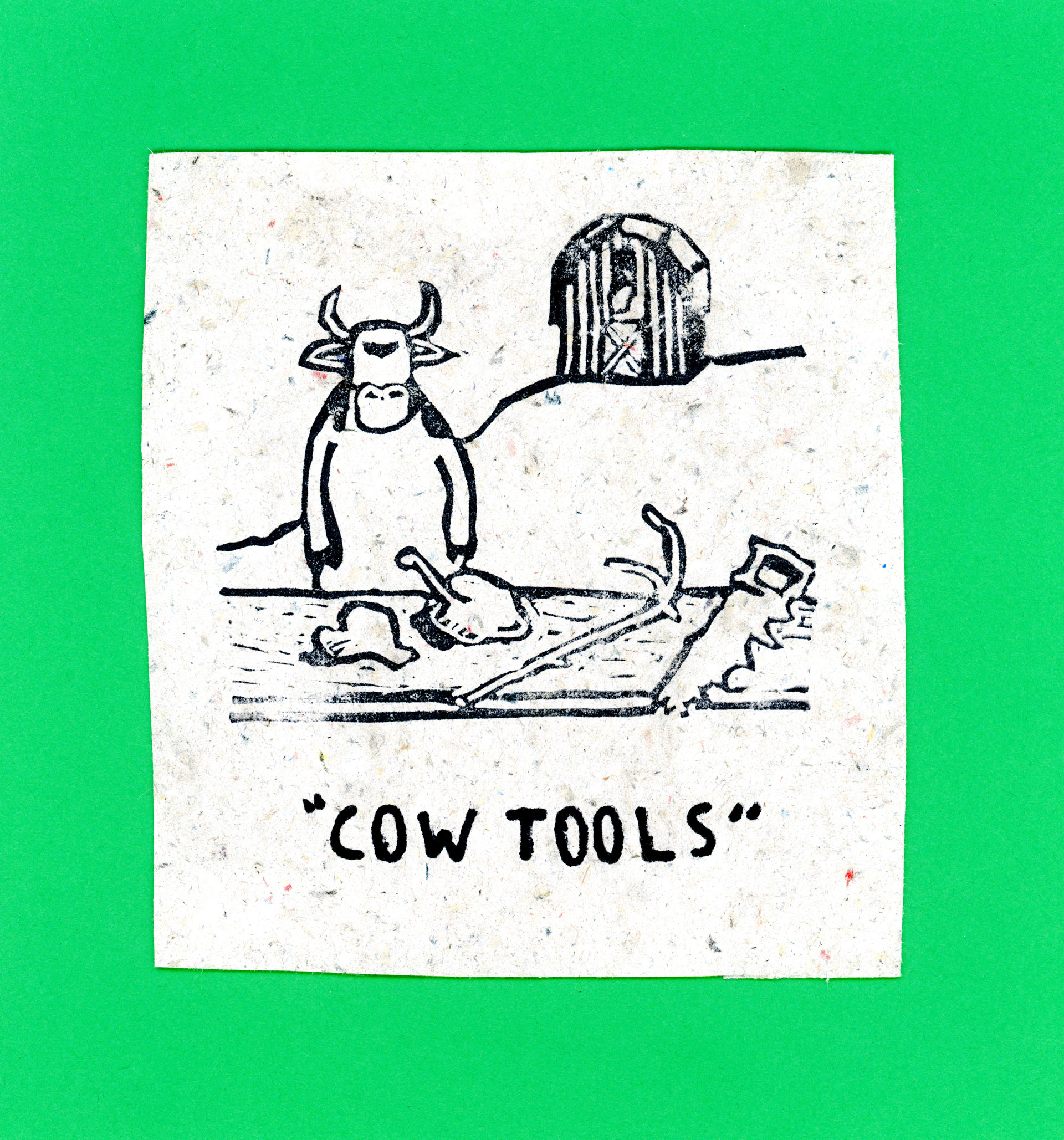 a stamp of Cow Tools