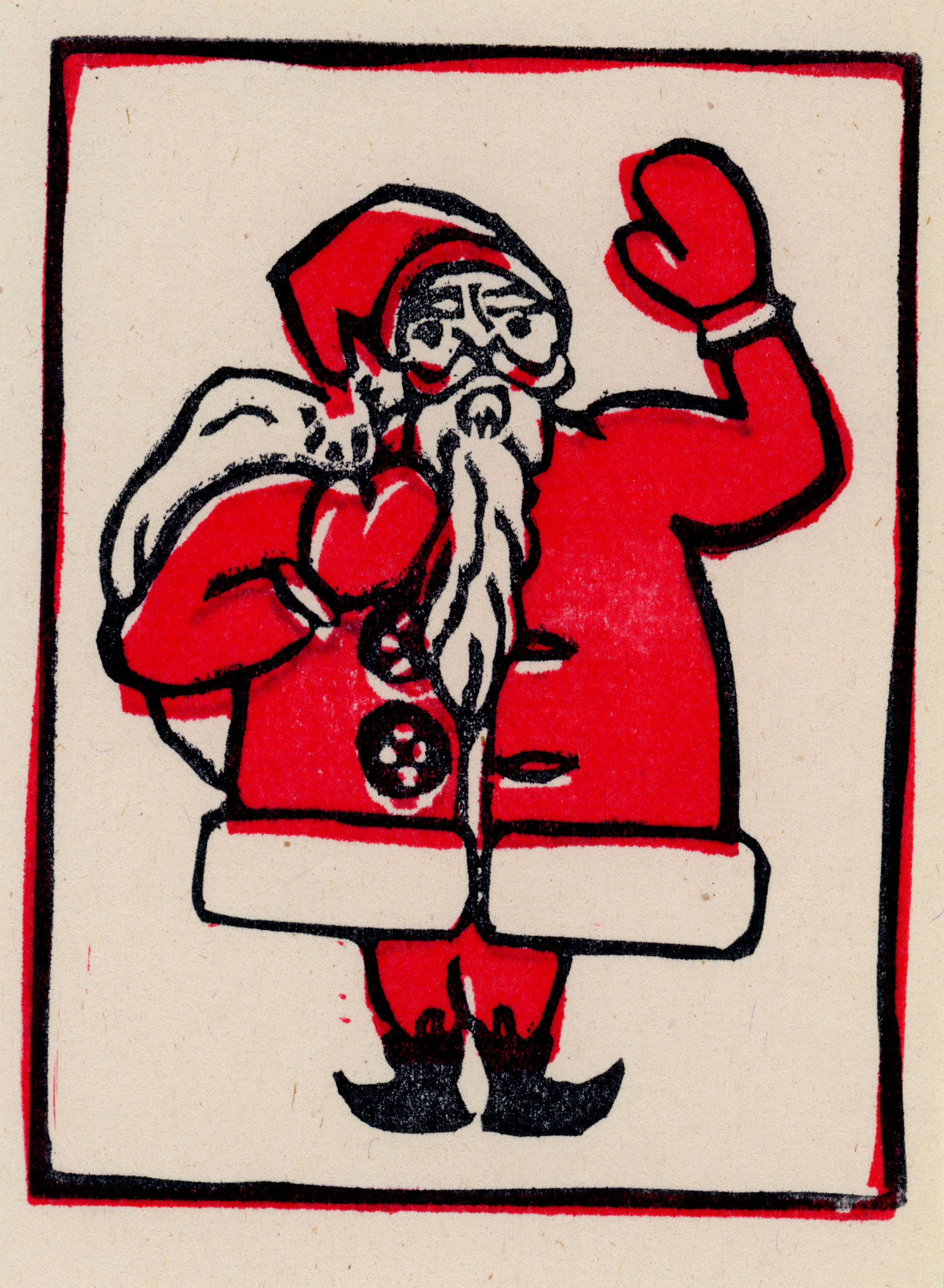 A stamp of santa